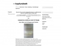 kopfundwelt.wordpress.com Webseite Vorschau
