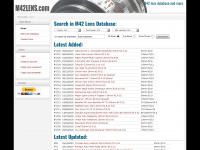 m42lens.com Webseite Vorschau