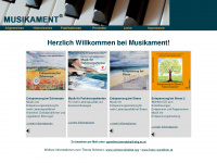 musikament.at Webseite Vorschau