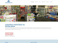jungfrau-papeterie.ch Webseite Vorschau