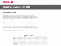 dividenden-kalender.ch Webseite Vorschau