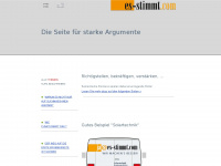 es-stimmt.com Webseite Vorschau