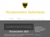 reichsstadtfest-heidelsheim.de Webseite Vorschau