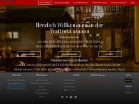 trattoria-amano.ch Webseite Vorschau