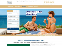 allsun-hotels.de Webseite Vorschau