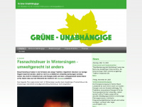 gruene-unabhaengige.ch Webseite Vorschau