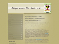 buergerverein-nordheim.de Webseite Vorschau
