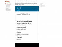 alfred-gronak.de Webseite Vorschau