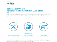 aldobeeli.ch Webseite Vorschau