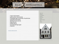 kramer-holzblasinstrumente.de Webseite Vorschau