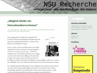 nsurecherche.wordpress.com Webseite Vorschau