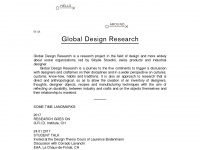 global-design-research.com Webseite Vorschau