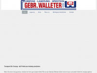 walleter.de Webseite Vorschau