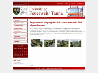 feuerwehr-tanna.de Webseite Vorschau