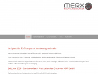 merx-containerdienst.de Webseite Vorschau