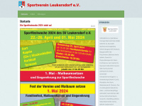 sportverein-leukersdorf.de Webseite Vorschau