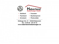 haberland-bedachungen.de Webseite Vorschau