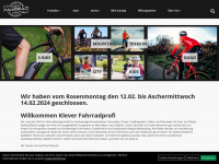 klever-fahrradprofi.de Webseite Vorschau