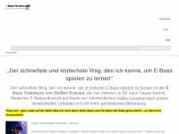 e-bass-lernen.com Webseite Vorschau