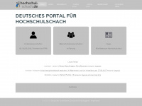 hochschul-schach.de Webseite Vorschau
