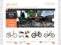 baabe-fahrradverleih.de Webseite Vorschau