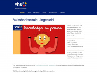 vhs-lingenfeld.de Webseite Vorschau