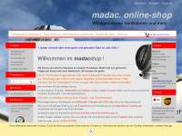 madacshop.de Webseite Vorschau
