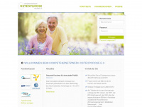 kompetenznetzwerk-osteoporose.de Webseite Vorschau