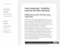 nano-aquarium.de Webseite Vorschau