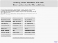 esp8266-server.de Webseite Vorschau