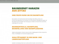baumdienst-harazin.de Webseite Vorschau