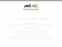 art42kunsthandel.de Webseite Vorschau