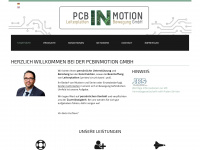 pcbinmotion.de Webseite Vorschau
