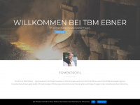 tbm-ebner.com Webseite Vorschau