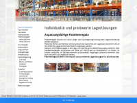 palettenregal-palettenregale.de Webseite Vorschau