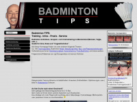 badminton-tips.de Webseite Vorschau