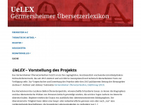 uelex.de Webseite Vorschau