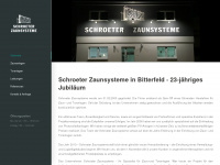 schroeter-zaunsysteme.de Webseite Vorschau