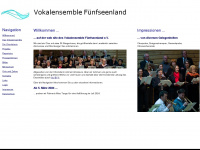 vokalensemble-fuenfseenland.de Webseite Vorschau