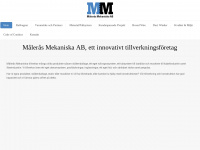 maleras-mek.se Webseite Vorschau