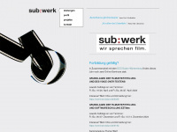 subwerk.com Webseite Vorschau