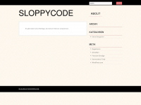 sloppycode1.wordpress.com Webseite Vorschau