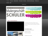 maler-schuler.ch Webseite Vorschau