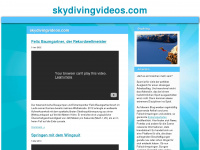 skydivingvideos.de Webseite Vorschau