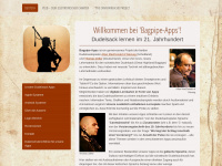 bagpipe-apps.com Webseite Vorschau