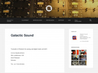 galactic-sound.ch Webseite Vorschau