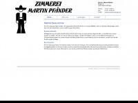 zimmerei-pfaender.de Webseite Vorschau