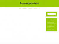 backpacking-asien.de Webseite Vorschau