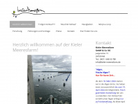 kieler-meeresfarm.de Webseite Vorschau