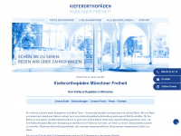 kieferorthopaede-muenchen.com Webseite Vorschau